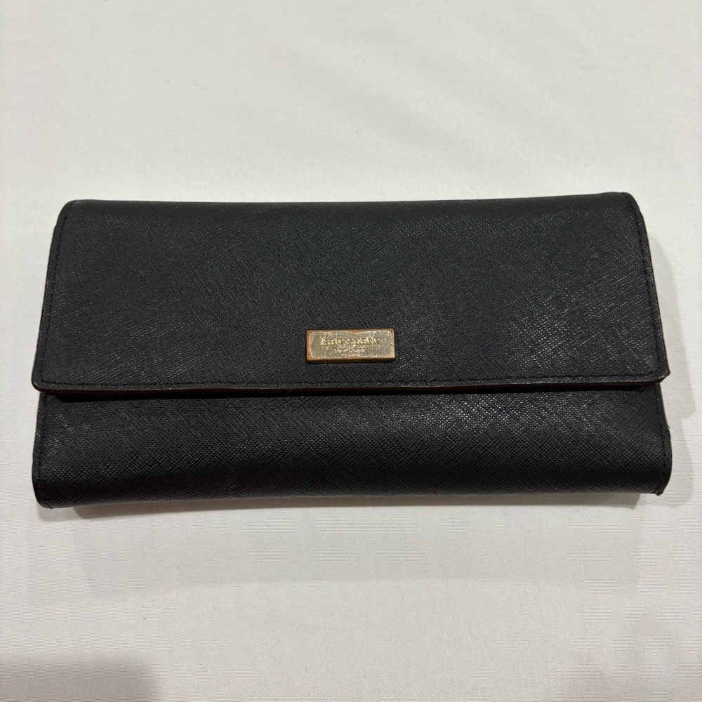 Kate‎ Spade Black Saffiano Leather Wallet Organizer